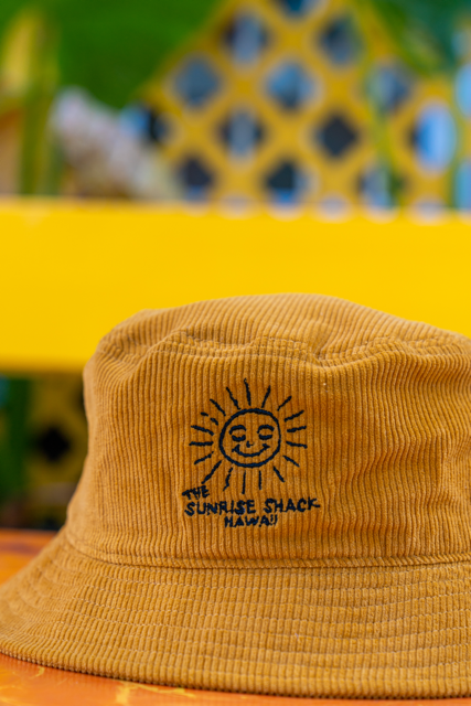TODAY IS A GOOD DAY CORDUROY BUCKET HAT 🌈☀️ GOLDEN YELLOW