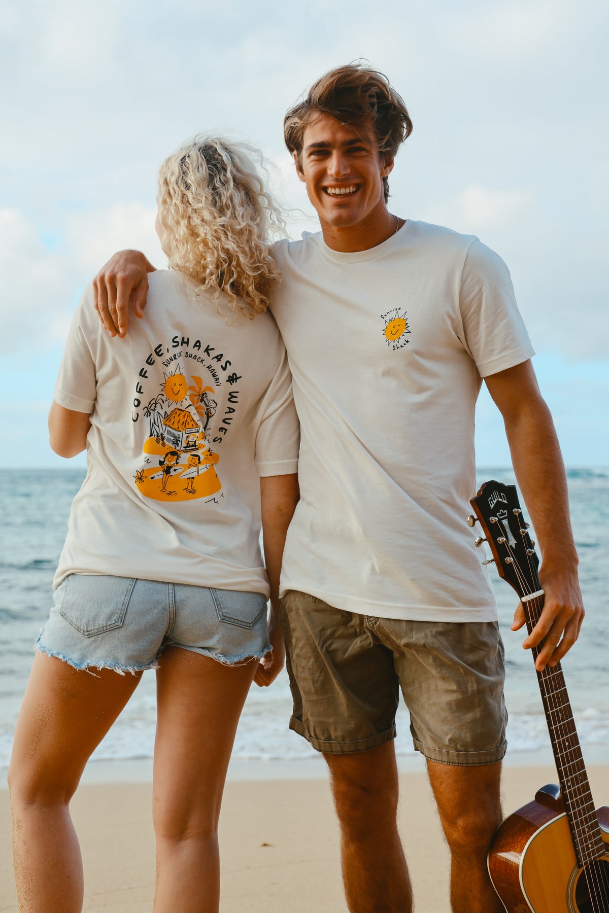 COFFEE SHAKAS WAVES UNISEX T-SHIRT  ☕🤙🌊  VINTAGE WHITE  *LIMITED EDITION*