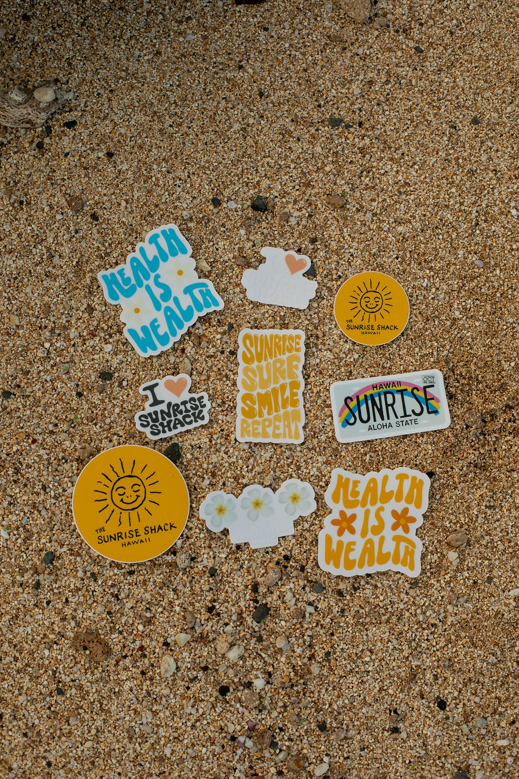SHACK LOVE STICKER PACK 💛🏄🏽☀️