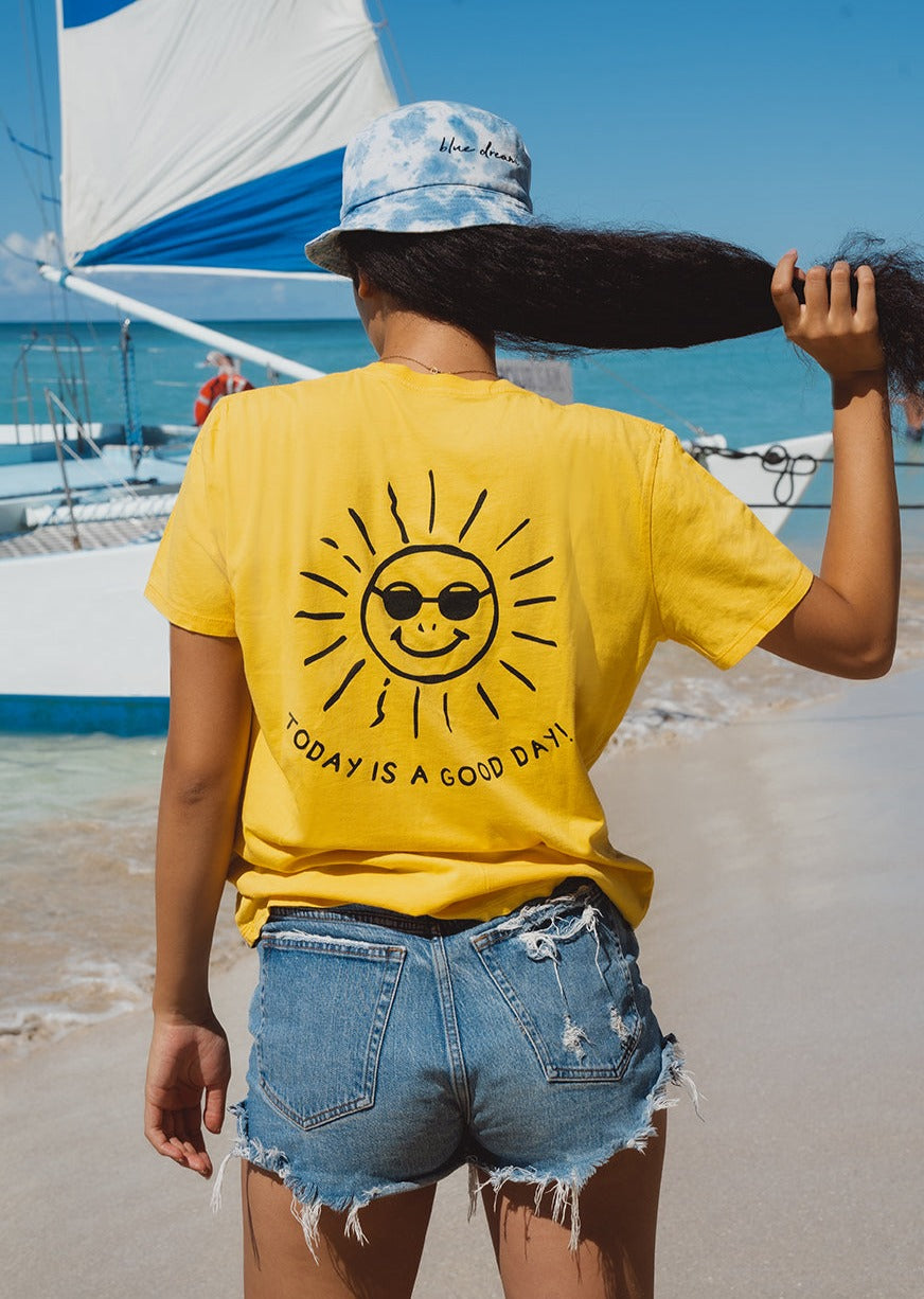 &quot;TODAY IS A GOOD DAY&quot; YELLOW ☺ UNISEX SHIRT