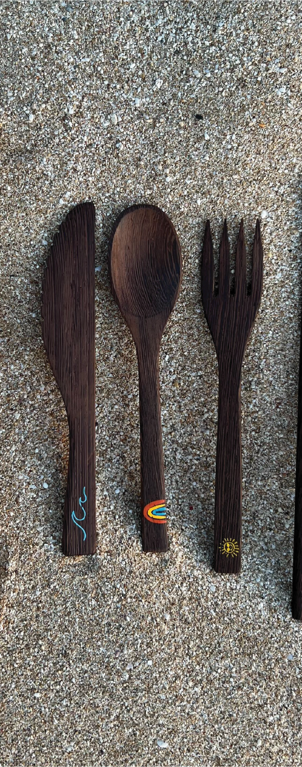 ECO-FRIENDLY UTENSIL SET 🌊🌈☀️